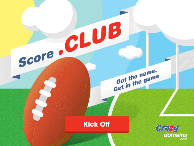 .club domain banner crazy domains